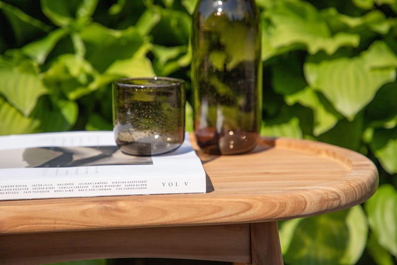 Bohol Sidobord och BlomUtebord Utomhus BrickUtebord 60 cm Trä - Brun - Utemöbler & utemiljö - Utebord & trädgårdsbord - Sidobord utomhus