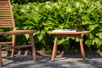 Bohol Sidobord och BlomUtebord Utomhus BrickUtebord 60 cm Trä - Brun - Utemöbler & utemiljö - Utebord & trädgårdsbord - Sidobord utomhus