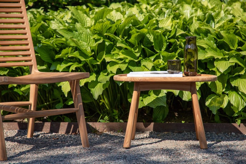 Bohol Sidobord och BlomUtebord Utomhus BrickUtebord 60 cm Trä - Brun - Utemöbler & utemiljö - Utebord & trädgårdsbord - Sidobord utomhus