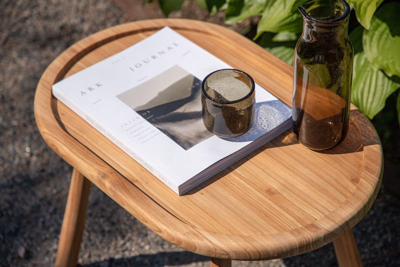 Bohol Sidobord och BlomUtebord Utomhus BrickUtebord 60 cm Trä - Brun - Utemöbler & utemiljö - Utebord & trädgårdsbord - Sidobord utomhus