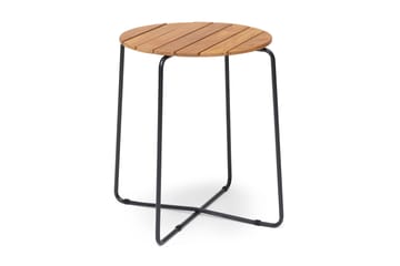 Cafébord Oas 56 cm Runt Furu/Vit - Hillerstorp - Utemöbler & utemiljö - Utebord & trädgårdsbord - Sidobord utomhus