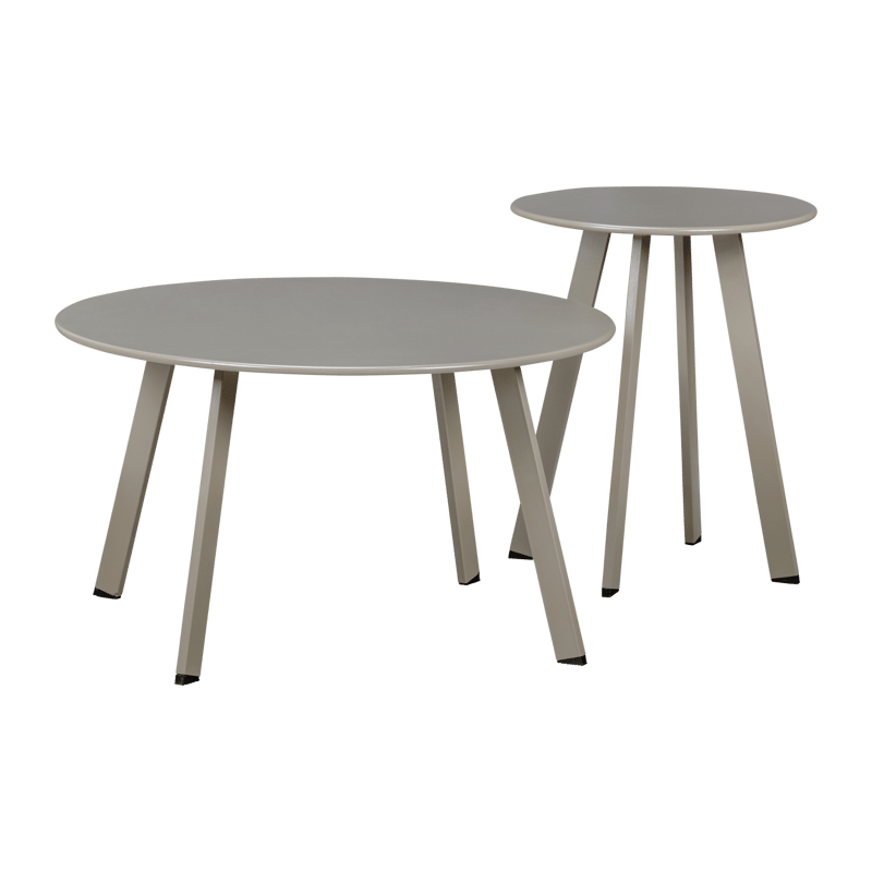 Sidobord Fer 49 cm Rund Utomhus - Sand - Utemöbler & utemiljö - Utebord & trädgårdsbord - Sidobord utomhus