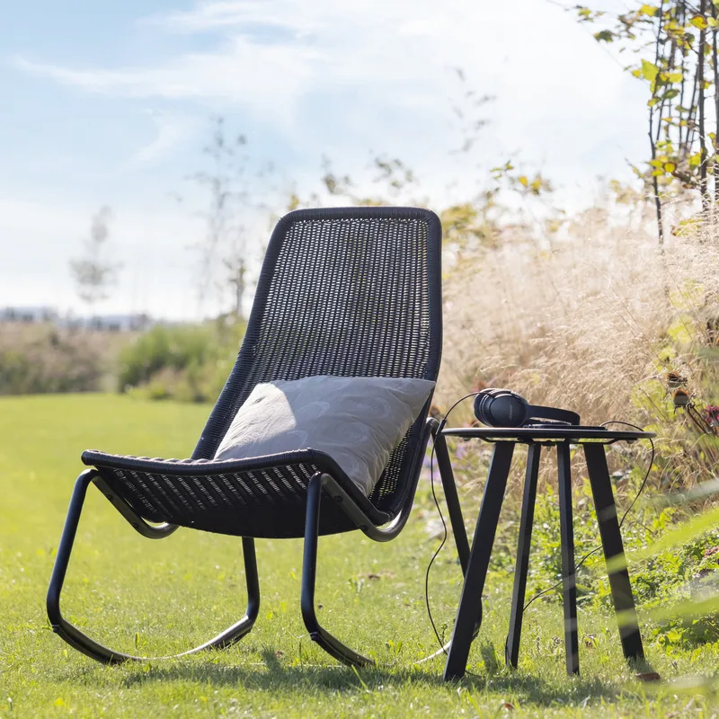 Sidobord Fer 49 cm Rund Utomhus - Svart - Utemöbler & utemiljö - Utebord & trädgårdsbord - Sidobord utomhus