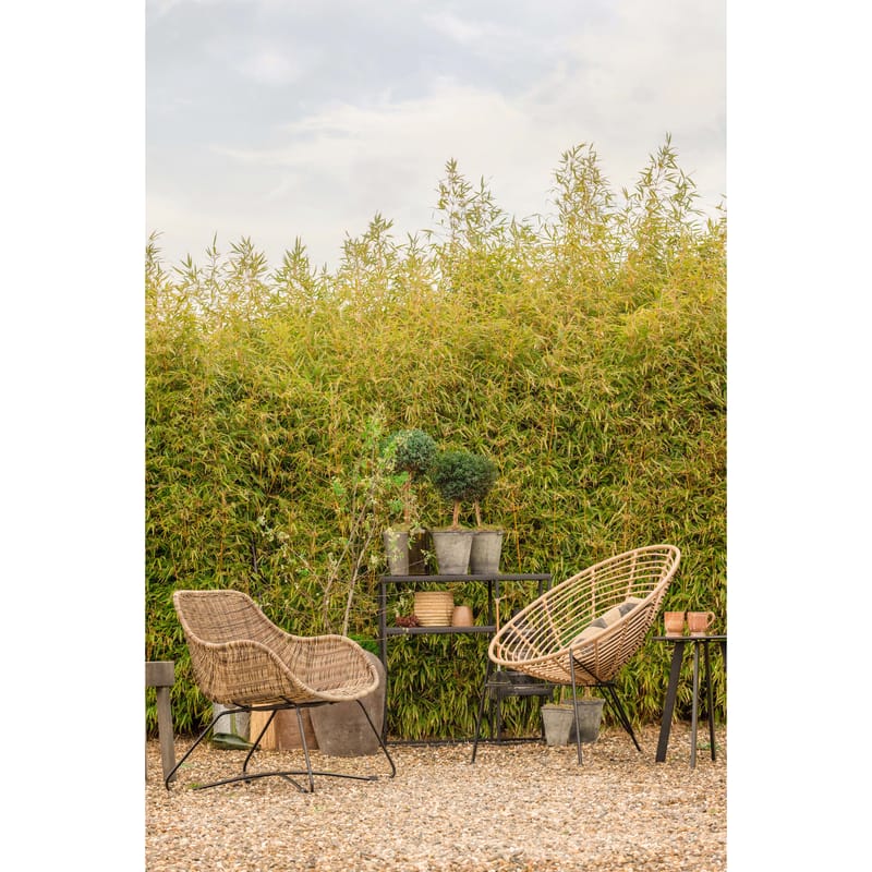 Sidobord Fer 49 cm Rund Utomhus - Svart - Utemöbler & utemiljö - Utebord & trädgårdsbord - Sidobord utomhus