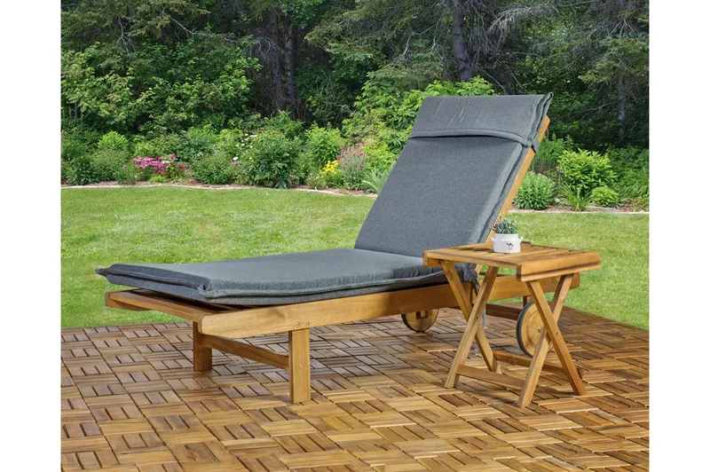 Finlay Litet Hopfällbart Avlastningsbord Utomhus och Sidobord Utomhus 40 cm Trä Akacia - Beige - Utemöbler & utemiljö - Utebord & trädgårdsbord - Sidobord utomhus