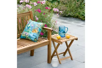 Finlay Litet Hopfällbart Avlastningsbord Utomhus och Sidobord Utomhus 40 cm Trä Akacia - Beige - Utemöbler & utemiljö - Utebord & trädgårdsbord - Sidobord utomhus