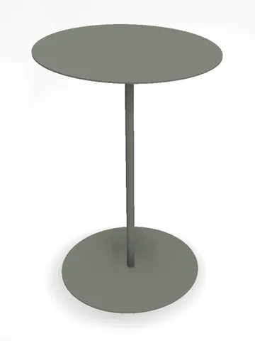 Sidobord Hillerstorp Jet set Ø45x67 cm - Grågrön - Utemöbler & utemiljö - Utebord & trädgårdsbord - Sidobord utomhus