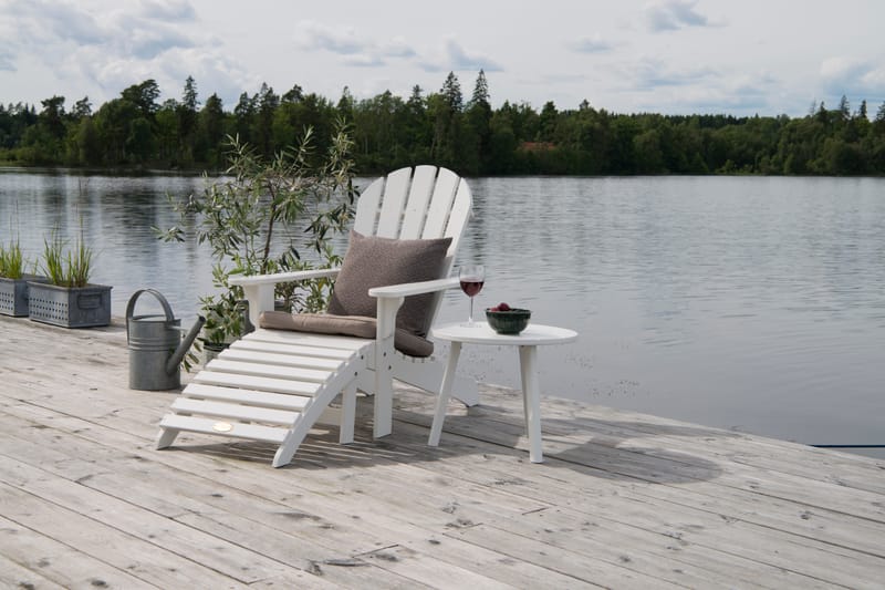 Sidobord Hillerstorp Tennessee Ø50 cm - Vit - Utemöbler & utemiljö - Utebord & trädgårdsbord - Sidobord utomhus