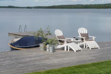 Sidobord Hillerstorp Tennessee Ø50 cm - Vit - Utemöbler & utemiljö - Utebord & trädgårdsbord - Sidobord utomhus