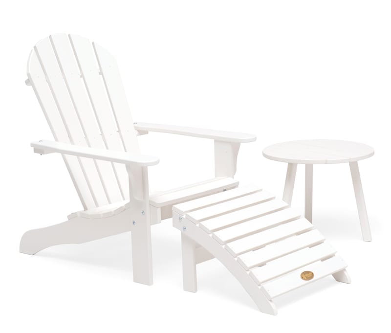 Sidobord Hillerstorp Tennessee Ø50 cm - Vit - Utemöbler & utemiljö - Utebord & trädgårdsbord - Sidobord utomhus