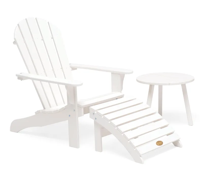 Sidobord Hillerstorp Tennessee Ø50 cm - Vit - Utemöbler & utemiljö - Utebord & trädgårdsbord - Sidobord utomhus