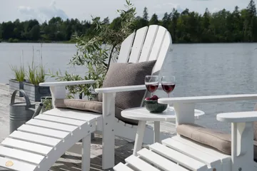 Sidobord Hillerstorp Tennessee Ø50 cm - Vit - Utemöbler & utemiljö - Utebord & trädgårdsbord - Sidobord utomhus