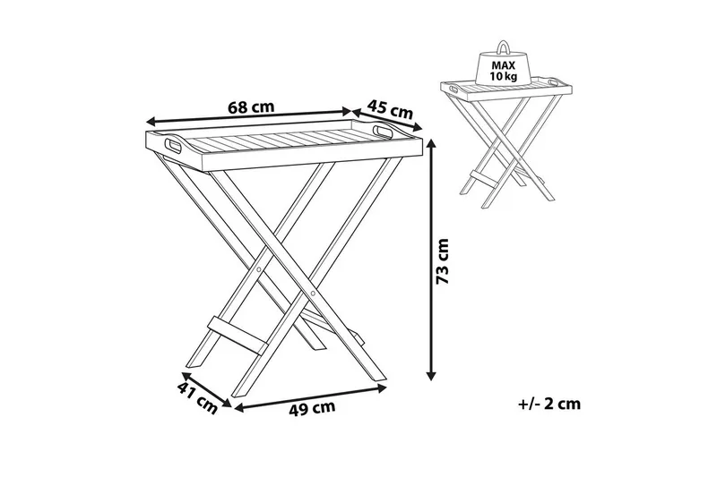 Sidobord Java - Utemöbler & utemiljö - Utebord & trädgårdsbord - Sidobord utomhus