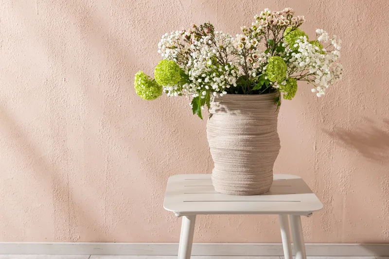 Lina Sidobord och BlomUtebord Utomhus 40 cm Teak Trä - Beige - Utemöbler & utemiljö - Utebord & trädgårdsbord - Sidobord utomhus