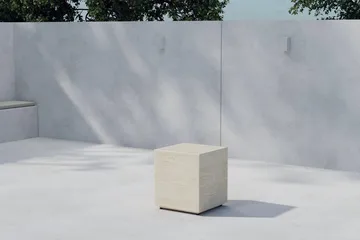 Sidobord Lissabon 40 cm Utomhus - Beige - Utemöbler & utemiljö - Utebord & trädgårdsbord - Sidobord utomhus