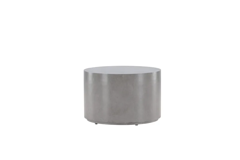 Lissabon Runt Sidobord och BlomUtebord Utomhus 60 cm - Grå - Utemöbler & utemiljö - Utebord & trädgårdsbord - Sidobord utomhus