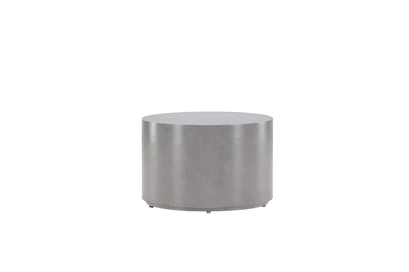 Lissabon Runt Sidobord och BlomUtebord Utomhus 60 cm - Grå - Utemöbler & utemiljö - Utebord & trädgårdsbord - Sidobord utomhus