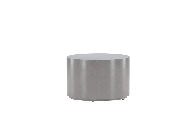 Lissabon Runt Sidobord och BlomUtebord Utomhus 60 cm - Grå - Utemöbler & utemiljö - Utebord & trädgårdsbord - Sidobord utomhus