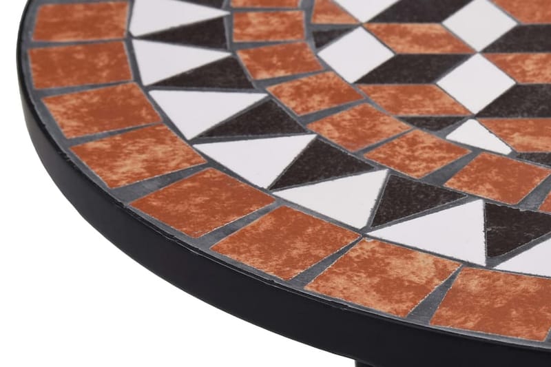 Mosaikbord brun 60 cm keramik - Brun - Sidobord utomhus