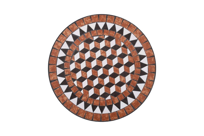 Mosaikbord brun 60 cm keramik - Brun - Sidobord utomhus