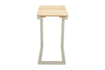 Portals Sidobord och Avlastningsbord Utomhus 47 cm Teak Trä - Vit - Utemöbler & utemiljö - Utebord & trädgårdsbord - Sidobord utomhus