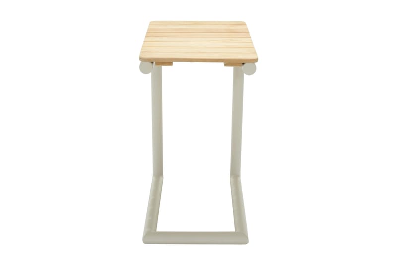 Portals Sidobord och Avlastningsbord Utomhus 47 cm Teak Trä - Vit - Utemöbler & utemiljö - Utebord & trädgårdsbord - Sidobord utomhus