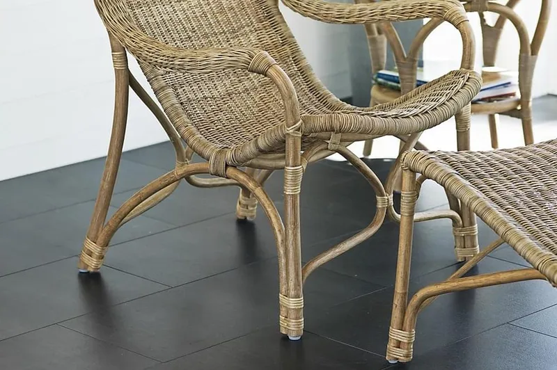 Praktö Runt Sidobord och Avlastningsbord Utomhus 50 cm Naturrotting Glas - Ljusbrun - Utemöbler & utemiljö - Utebord & trädgårdsbord - Sidobord utomhus