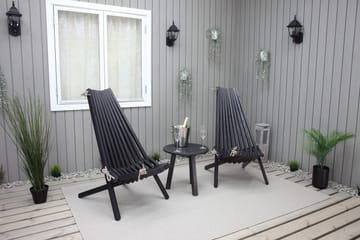 Rolston Sidobord och BlomUtebord Utomhus 50 cm Trä - Blå - Utemöbler & utemiljö - Utebord & trädgårdsbord - Sidobord utomhus