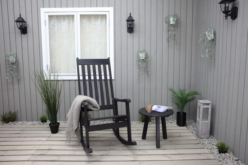 Rolston Sidobord och BlomUtebord Utomhus 50 cm Trä - Blå - Utemöbler & utemiljö - Utebord & trädgårdsbord - Sidobord utomhus