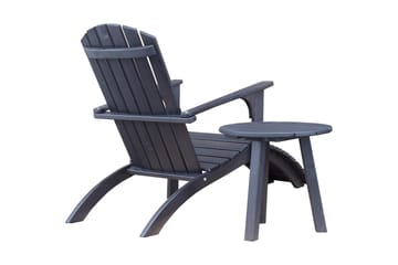 Rolston Sidobord och BlomUtebord Utomhus 50 cm Trä - Blå - Utemöbler & utemiljö - Utebord & trädgårdsbord - Sidobord utomhus