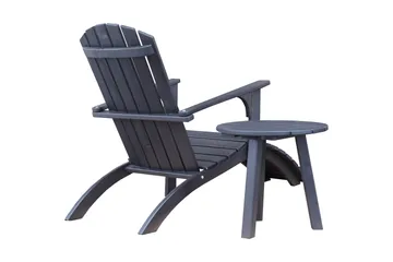 Rolston Sidobord och BlomUtebord Utomhus 50 cm Trä - Blå - Utemöbler & utemiljö - Utebord & trädgårdsbord - Sidobord utomhus