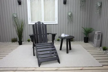 Rolston Sidobord och BlomUtebord Utomhus 50 cm Trä - Blå - Utemöbler & utemiljö - Utebord & trädgårdsbord - Sidobord utomhus