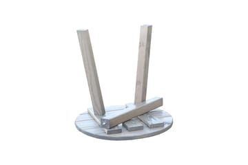 Rolston Sidobord och BlomUtebord Utomhus 50 cm Trä - Grå - Utemöbler & utemiljö - Utebord & trädgårdsbord - Sidobord utomhus