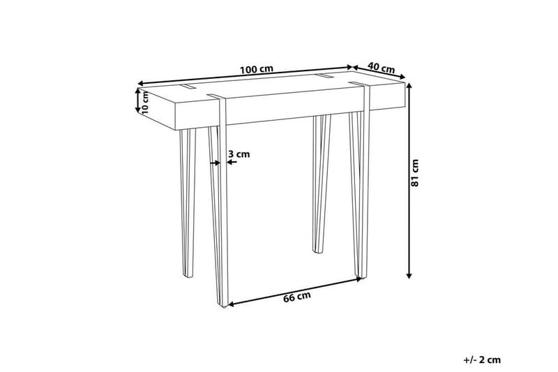 Roundtop Avlastningsbord Utomhus och Sidobord Utomhus 100 cm Trä - Ljus grå - Utemöbler & utemiljö - Utebord & trädgårdsbord - Sidobord utomhus