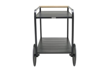 RullUtebord Portals 92 cm - Svart/Trä - Utemöbler & utemiljö - Utebord & trädgårdsbord - Sidobord utomhus