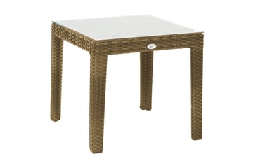 Sidobord Utomhus Wicker 50x50xH45 cm Beige - Utemöbler & utemiljö - Utebord & trädgårdsbord - Sidobord utomhus
