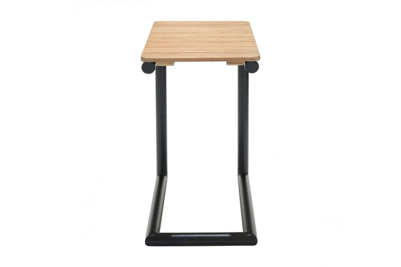 Sidobord Utomhus Portals 47 cm - Svart/Trä - Utemöbler & utemiljö - Utebord & trädgårdsbord - Sidobord utomhus