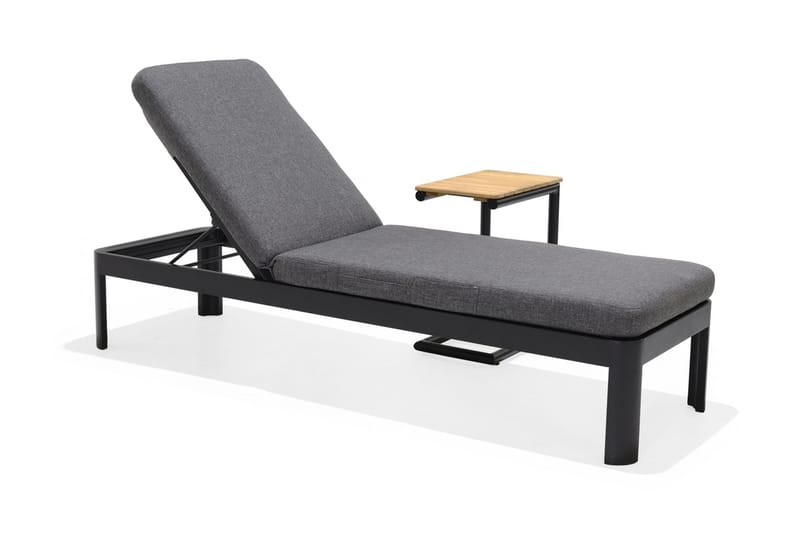 Sidobord Utomhus Portals 47 cm - Svart/Trä - Utemöbler & utemiljö - Utebord & trädgårdsbord - Sidobord utomhus