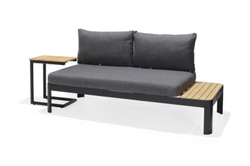 Sidobord Utomhus Portals 47 cm - Svart/Trä - Utemöbler & utemiljö - Utebord & trädgårdsbord - Sidobord utomhus