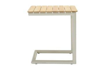 Sidobord Utomhus Portals 47 cm - Vit/trä - Utemöbler & utemiljö - Utebord & trädgårdsbord - Sidobord utomhus
