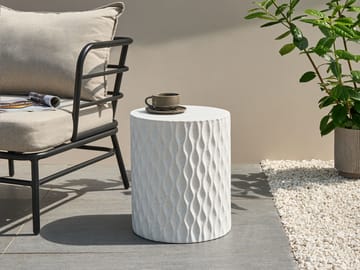 Sidobord utomhus Antelao 37 cm Terrazzoeffekt - Vit - Utemöbler & utemiljö - Utebord & trädgårdsbord - Sidobord utomhus