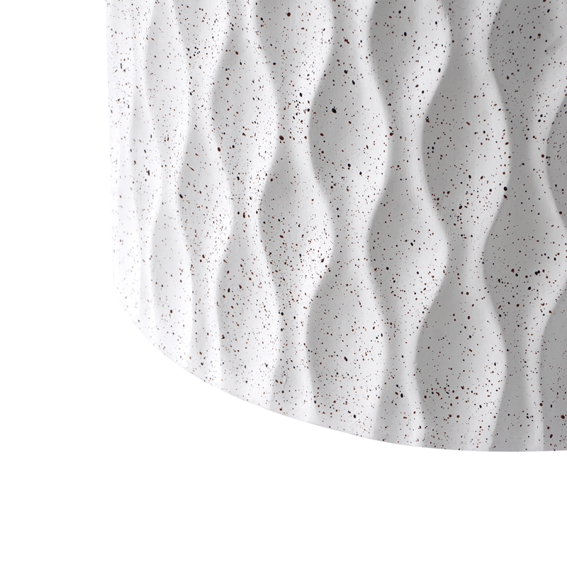 Sidobord utomhus Antelao 37 cm Terrazzoeffekt - Vit - Utemöbler & utemiljö - Utebord & trädgårdsbord - Sidobord utomhus