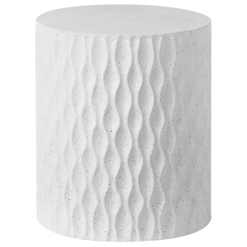 Sidobord utomhus Antelao 37 cm Terrazzoeffekt - Vit - Utemöbler & utemiljö - Utebord & trädgårdsbord - Sidobord utomhus