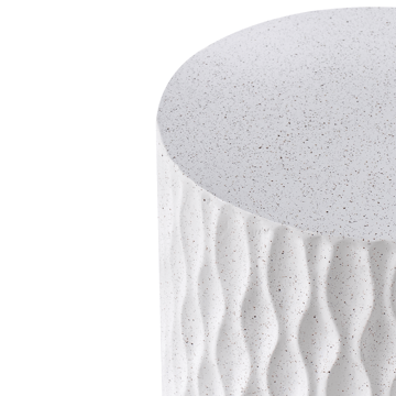 Sidobord utomhus Antelao 37 cm Terrazzoeffekt - Vit - Utemöbler & utemiljö - Utebord & trädgårdsbord - Sidobord utomhus