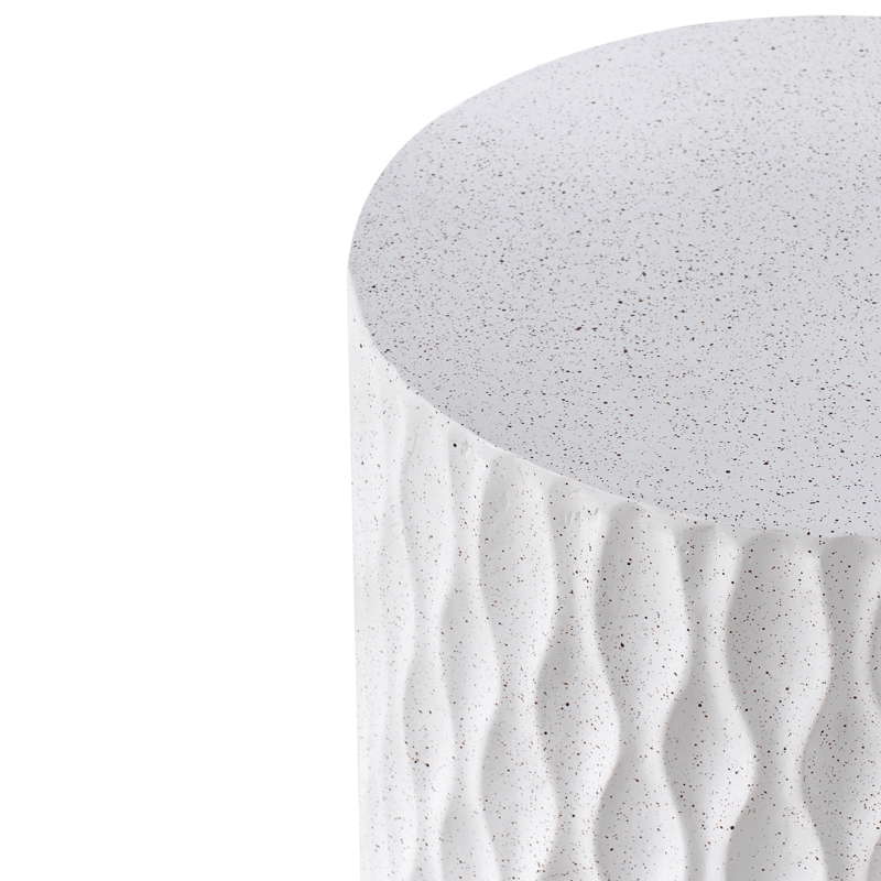 Sidobord utomhus Antelao 37 cm Terrazzoeffekt - Vit - Utemöbler & utemilj ö - Utebord & trädgårdsbord - Sidobord utomhus