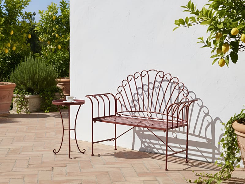 Sidobord utomhus Cavinia 40 cm Järn - Vinröd - Utemöbler & utemiljö - Utebord & trädgårdsbord - Sidobord utomhus