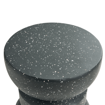Sidobord utomhus Faliro 37 cm 37 cm Terrazzoeffekt - Svart - Utemöbler & utemiljö - Utebord & trädgårdsbord - Sidobord utomhus