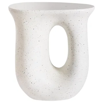 Sidobord utomhus Idro 42 cm Terrazzoeffekt - Vit - Utemöbler & utemiljö - Utebord & trädgårdsbord - Sidobord utomhus