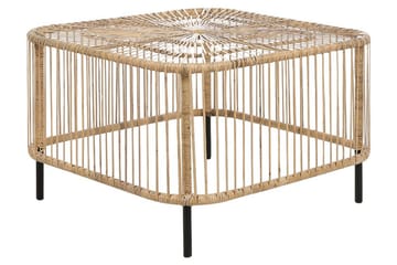 Sidobord Utomhus Rimouski 67x67 cm - Natural/Svart - Utemöbler & utemiljö - Utebord & trädgårdsbord - Sidobord utomhus