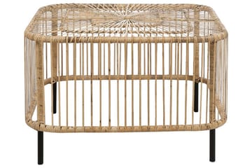 Sidobord Utomhus Rimouski 67x67 cm - Natural/Svart - Utemöbler & utemiljö - Utebord & trädgårdsbord - Sidobord utomhus